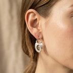 Vintage Silver Spiral Earrings