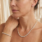Clear Round Cubic Zirconia Bridal Set