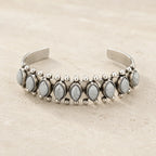 Boho Horse Eye Stone Bangle