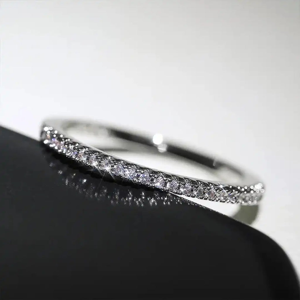 Elyse Thin Pavé Band