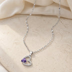 Heart Shape Zirconia Pendant Necklace