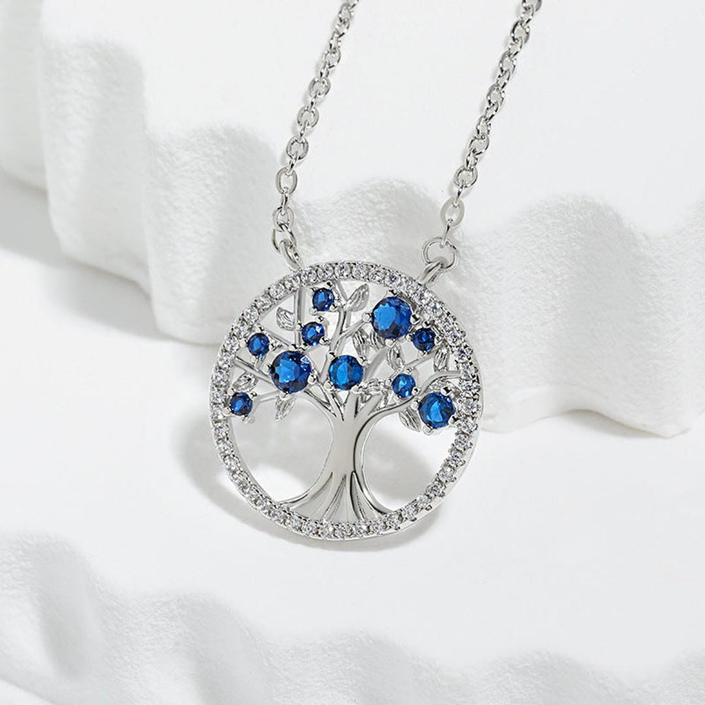 Tree Of Life Sapphire Necklace