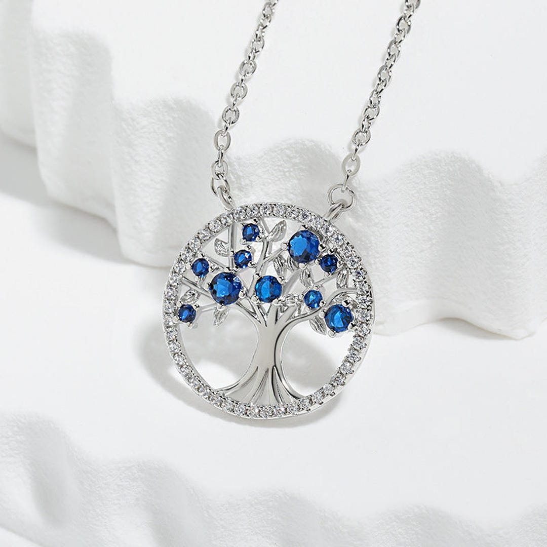 Tree Of Life Sapphire Necklace