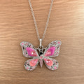 Radiant Butterfly Charm Necklace