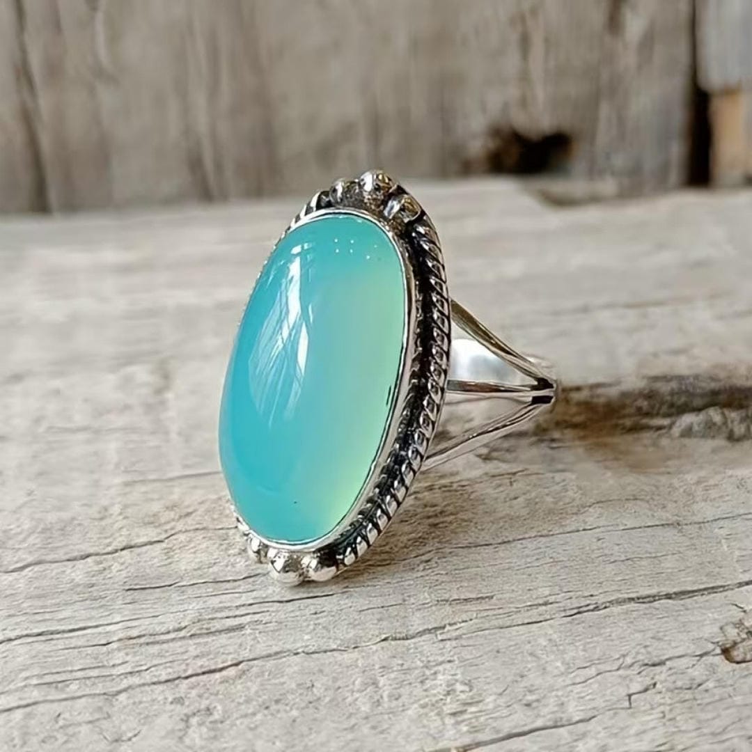 Vintage Silver Turquoise Statement Ring