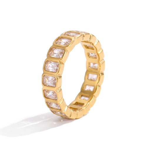 The Baguette Band in gold