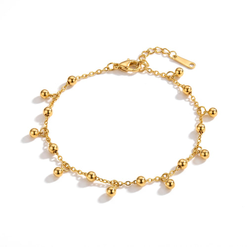 The Bead Bracelet in gold
